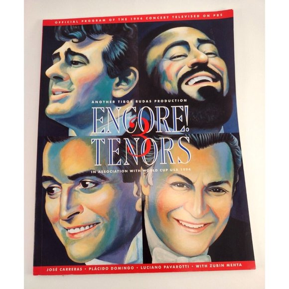 Three Tenors Encore! 1994 PBS Program Jose Carreras Placido Domingo Pavarotti - Picture 1 of 11